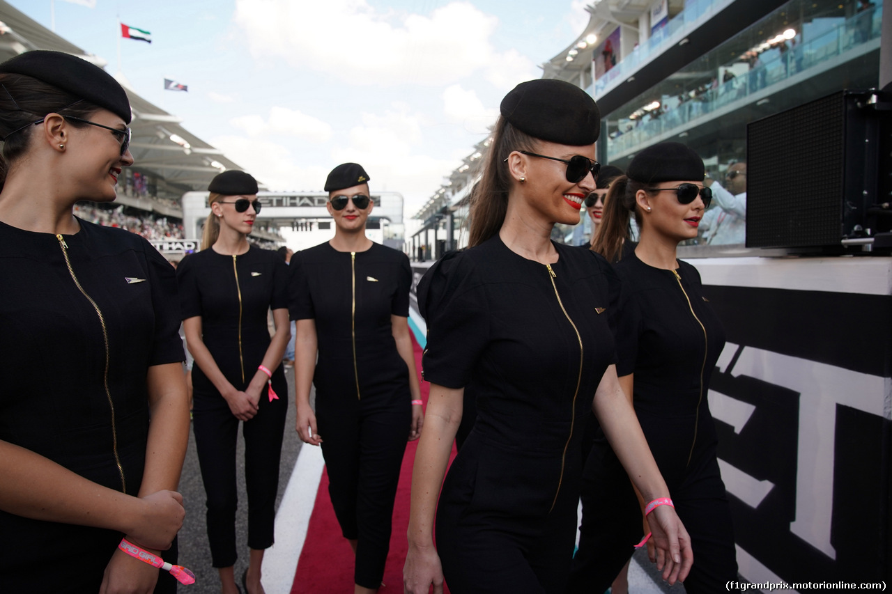 GP ABU DHABI, 26.11.2017 - griglia Ragazzas