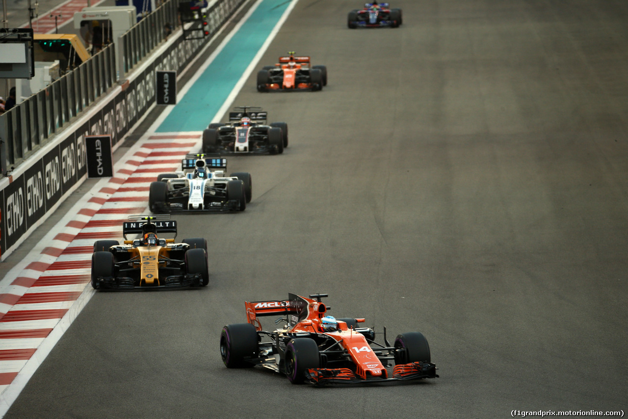 GP ABU DHABI, 26.11.2017 - Gara, Fernando Alonso (ESP) McLaren MCL32