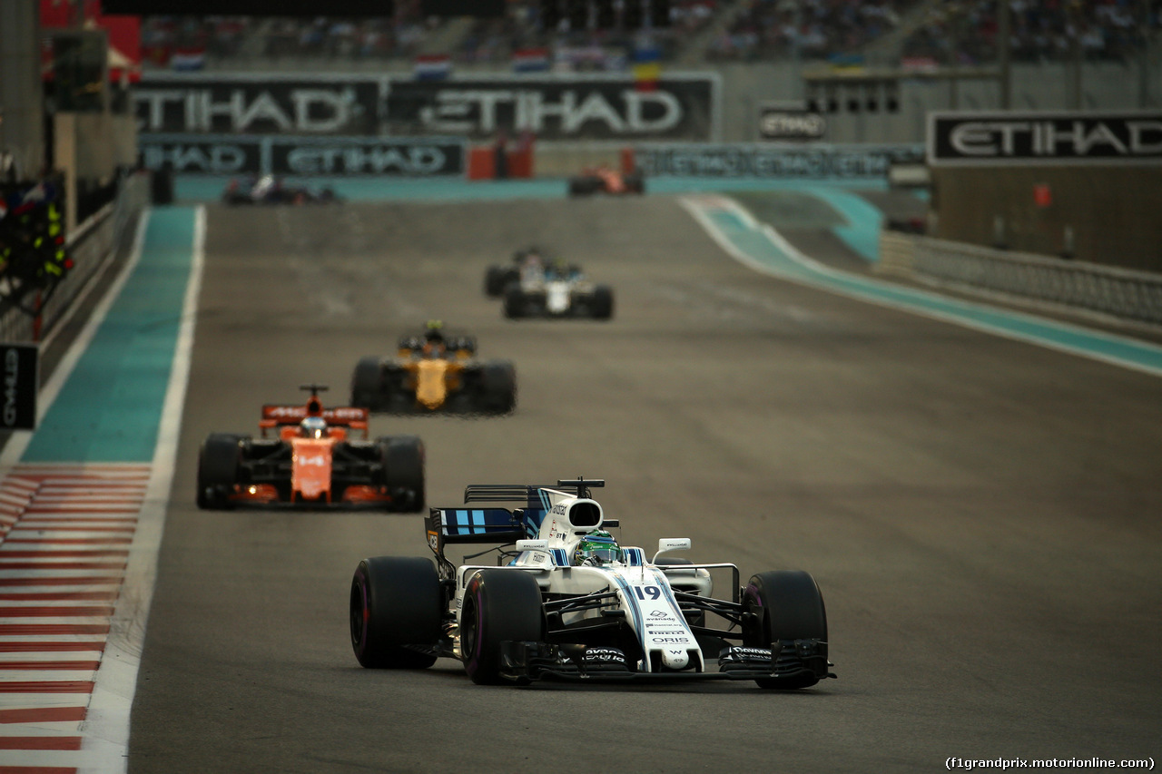 GP ABU DHABI, 26.11.2017 - Gara, Felipe Massa (BRA) Williams FW40