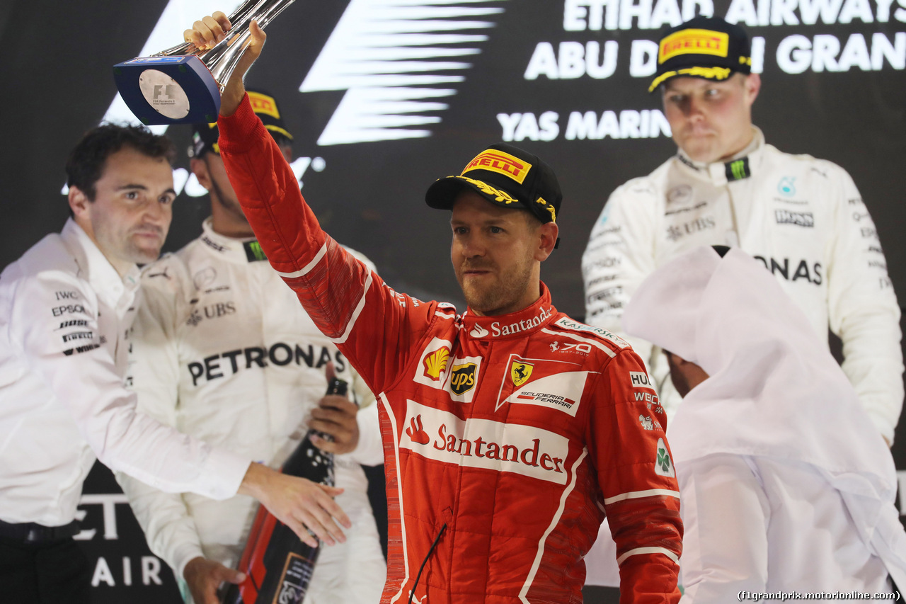 GP ABU DHABI, 26.11.2017 - Gara, 3rd place Sebastian Vettel (GER) Ferrari SF70H
