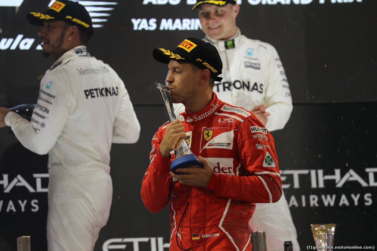 GP ABU DHABI, 26.11.2017 - Gara, 3rd place Sebastian Vettel (GER) Ferrari SF70H