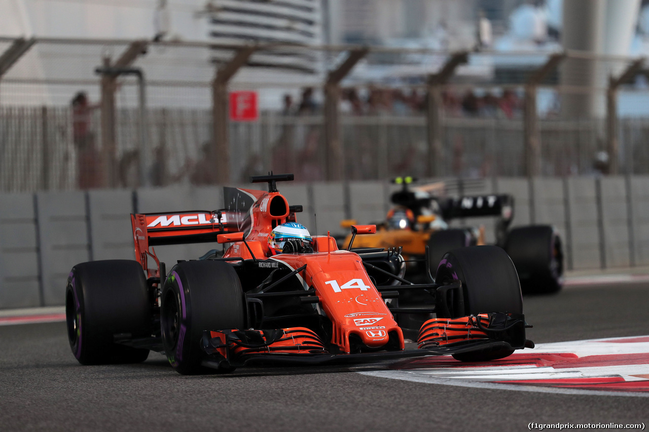 GP ABU DHABI, 26.11.2017 - Gara, Fernando Alonso (ESP) McLaren MCL32