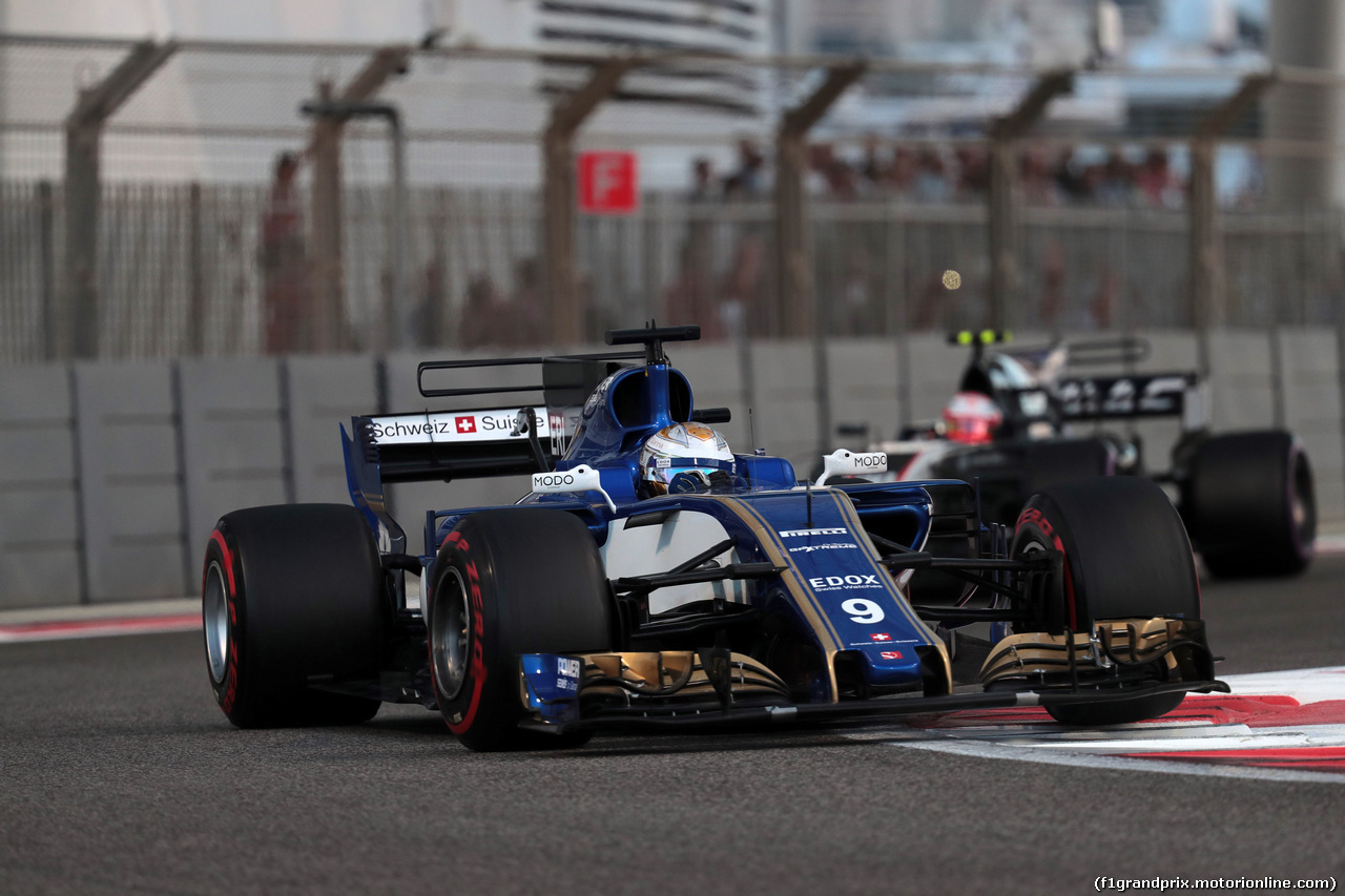 GP ABU DHABI, 26.11.2017 - Gara, Marcus Ericsson (SUE) Sauber C36