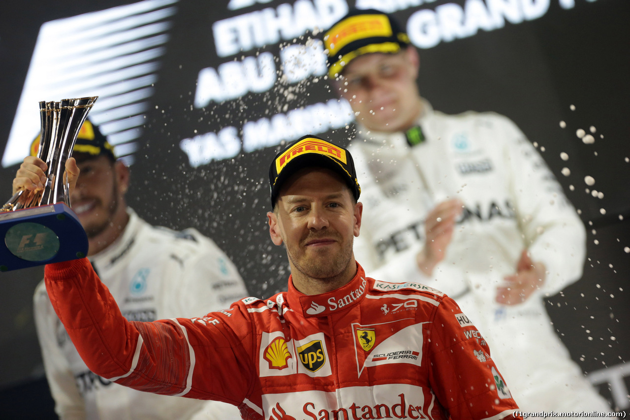 GP ABU DHABI, 26.11.2017 - Gara, 3rd place Sebastian Vettel (GER) Ferrari SF70H
