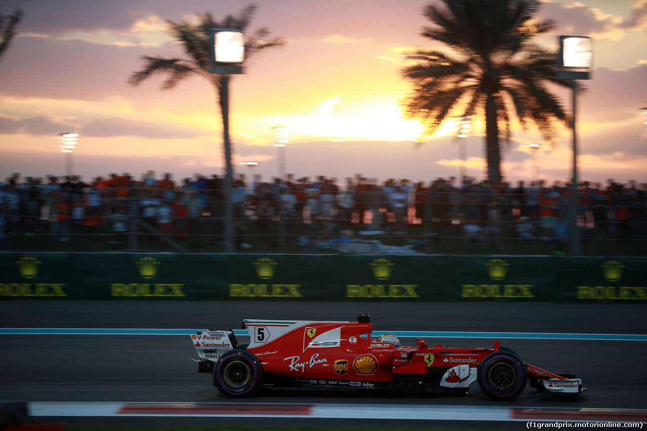 GP ABU DHABI, 26.11.2017 - Gara, Sebastian Vettel (GER) Ferrari SF70H