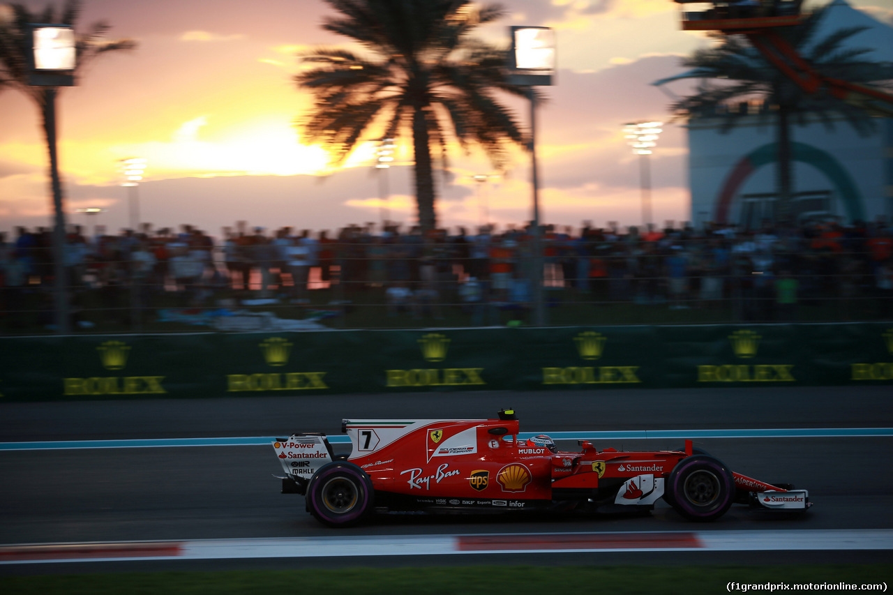 GP ABU DHABI, 26.11.2017 - Gara, Kimi Raikkonen (FIN) Ferrari SF70H