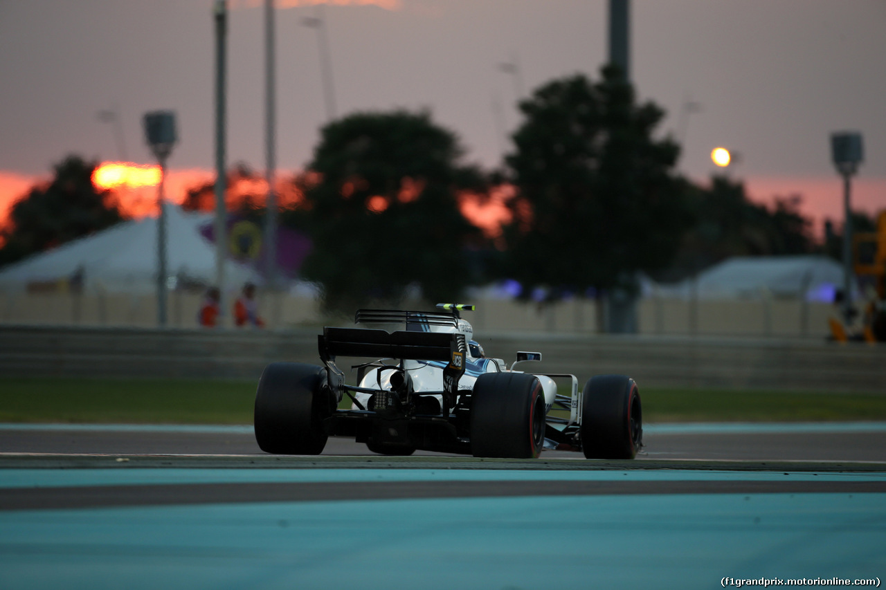 GP ABU DHABI, 26.11.2017 - Gara, Lance Stroll (CDN) Williams FW40