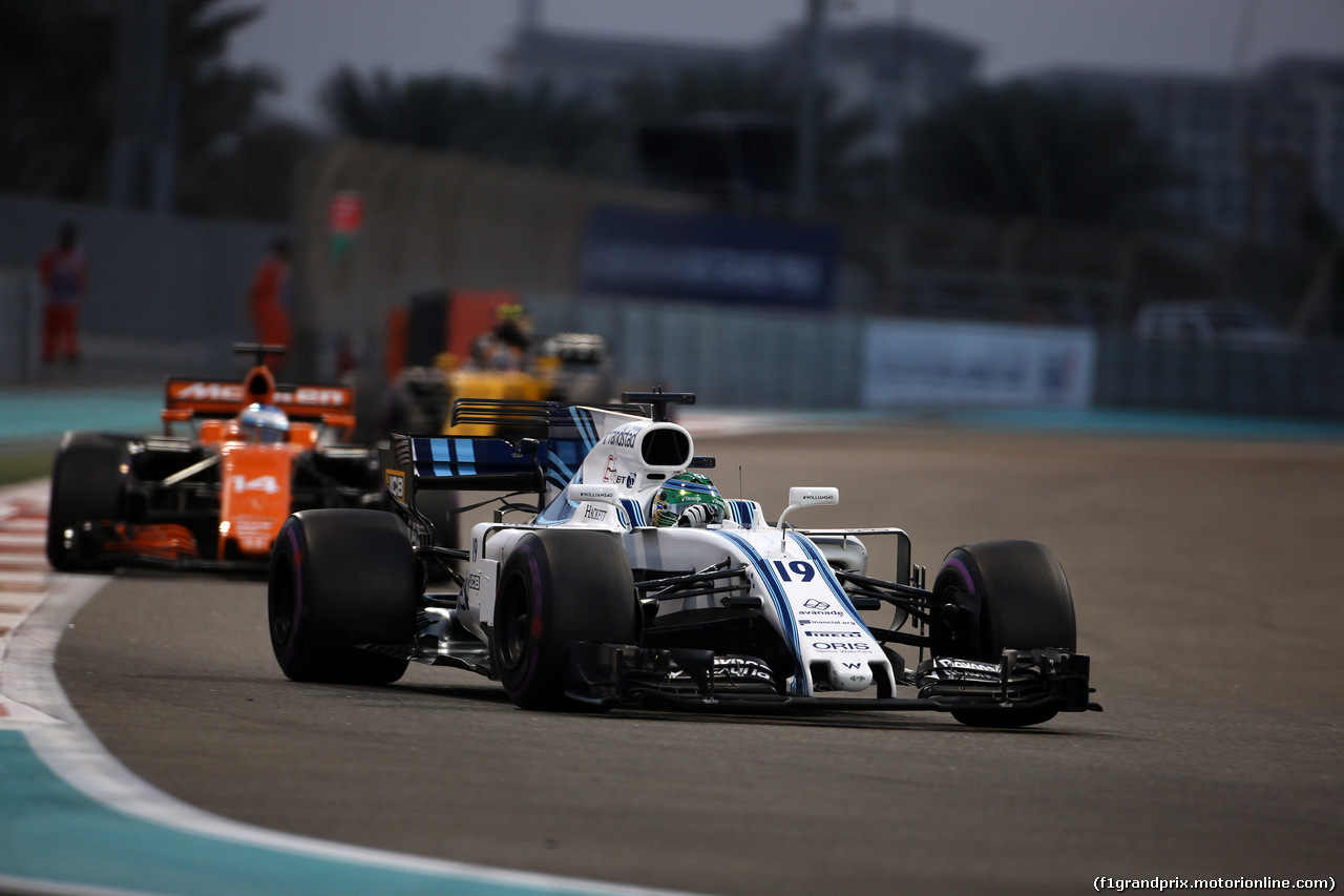 GP ABU DHABI, 26.11.2017 - Gara, Felipe Massa (BRA) Williams FW40