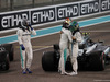 GP ABU DHABI, 26.11.2017 - Gara, Valtteri Bottas (FIN) Mercedes AMG F1 W08 vincitore, 2nd place Lewis Hamilton (GBR) Mercedes AMG F1 W08 e Felipe Massa (BRA) Williams FW40