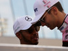 GP ABU DHABI, 26.11.2017 - Lewis Hamilton (GBR) Mercedes AMG F1 W08 e Esteban Ocon (FRA) Sahara Force India F1 VJM10