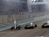 GP ABU DHABI, 26.11.2017 - Gara, 2nd place Lewis Hamilton (GBR) Mercedes AMG F1 W08, Valtteri Bottas (FIN) Mercedes AMG F1 W08 vincitore e Felipe Massa (BRA) Williams FW40