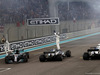 GP ABU DHABI, 26.11.2017 - Gara, 2nd place Lewis Hamilton (GBR) Mercedes AMG F1 W08, Valtteri Bottas (FIN) Mercedes AMG F1 W08 vincitore e Felipe Massa (BRA) Williams FW40