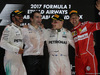 GP ABU DHABI, 26.11.2017 - Gara, 1st place Valtteri Bottas (FIN) Mercedes AMG F1 W08, 2nd place Lewis Hamilton (GBR) Mercedes AMG F1 W08 e 3rd place Sebastian Vettel (GER) Ferrari SF70H
