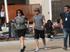 GP ABU DHABI, 23.11.2017 -  Silvia Frangipane Hoffer (ITA) Mclaren PR Officer, Fernando Alonso (ESP) McLaren MCL32 e Luis Garcia Abad (ESP), manager of Fernando Alonso (ESP)