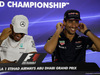 GP ABU DHABI, 23.11.2017 -  Conferenza Stampa, Lewis Hamilton (GBR) Mercedes AMG F1 W08 e Daniel Ricciardo (AUS) Red Bull Racing RB13