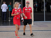 GP ABU DHABI, 23.11.2017 -  Britta Roeske (AUT) Ferrari Press Officer e Sebastian Vettel (GER) Ferrari SF70H