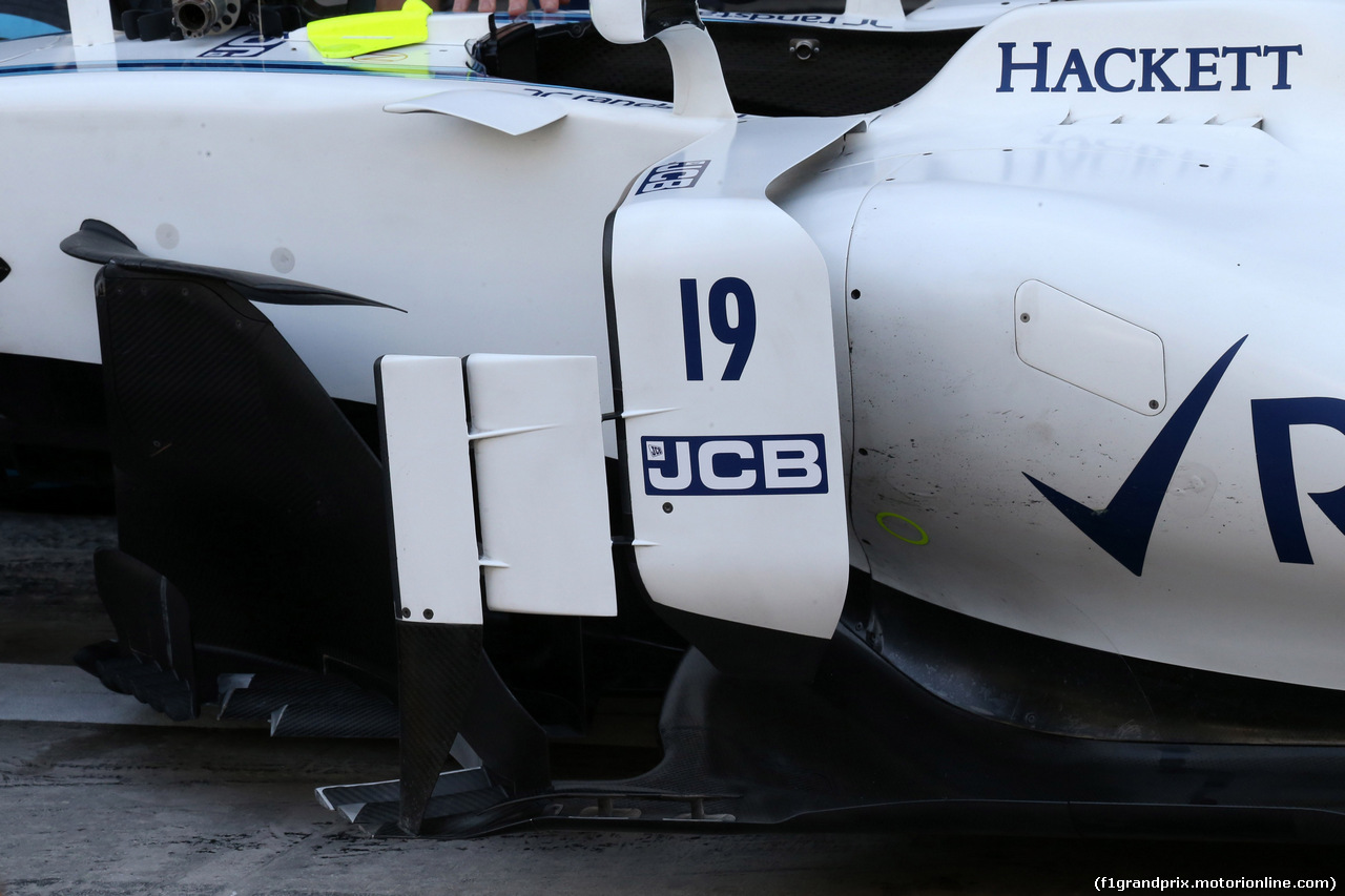 GP ABU DHABI, 25.11.2017 - Williams FW40, detai