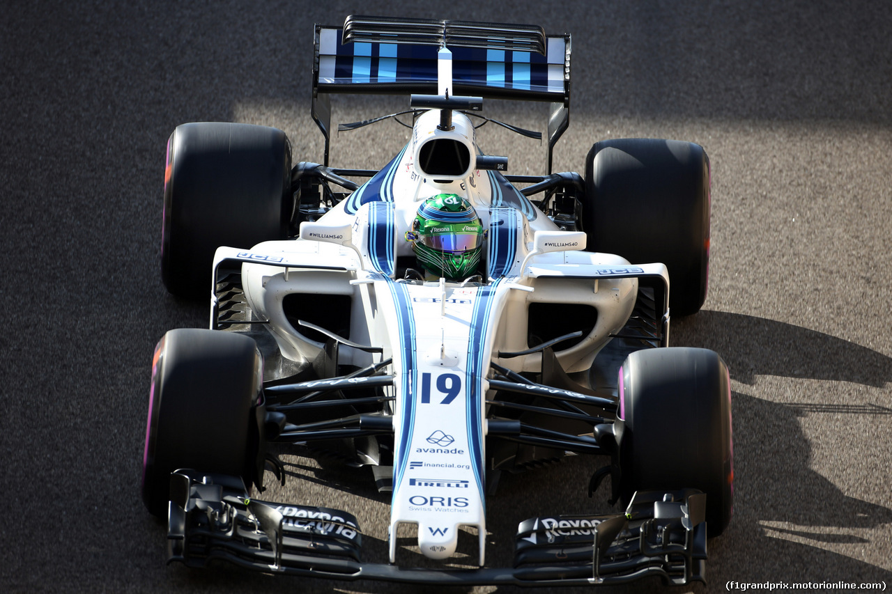 GP ABU DHABI, 25.11.2017 - Prove Libere 3, Felipe Massa (BRA) Williams FW40