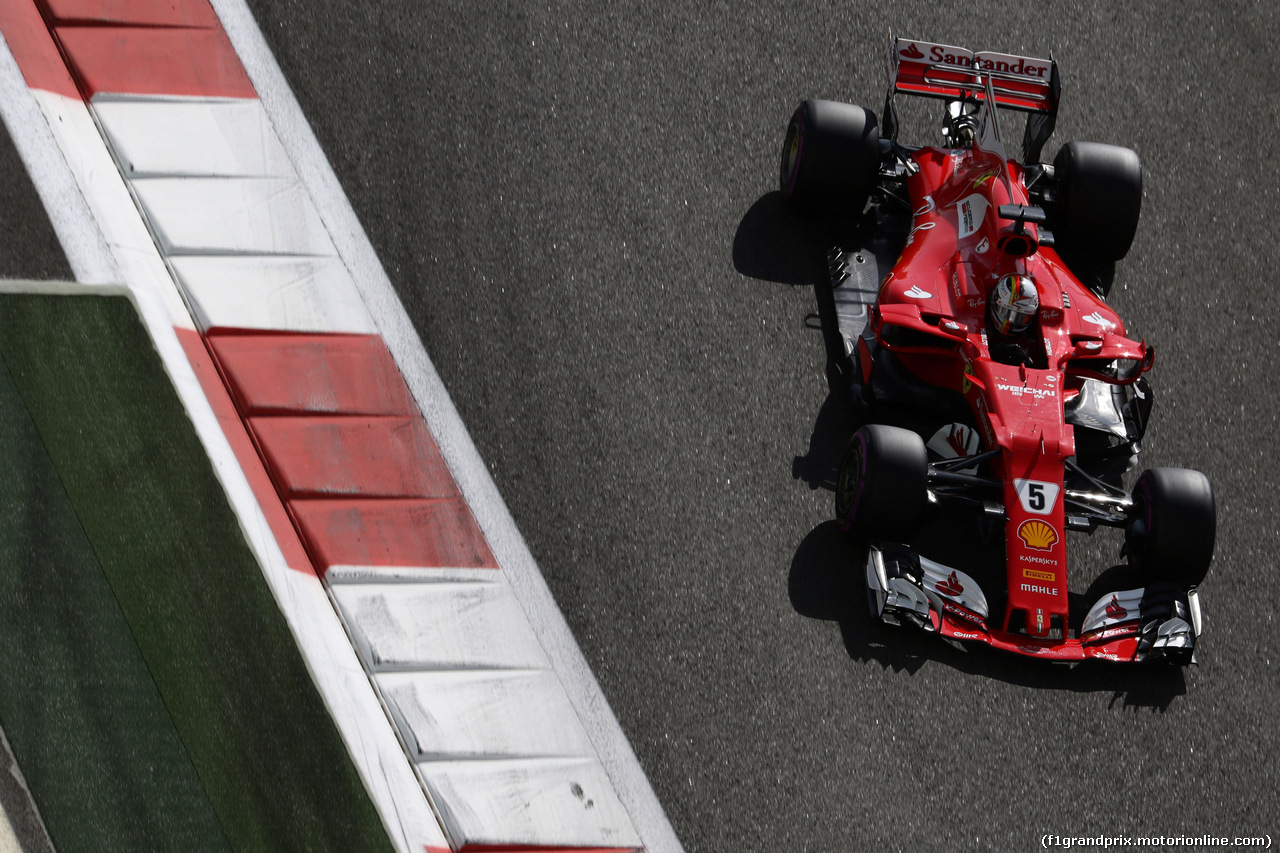 GP ABU DHABI, 25.11.2017 - Prove Libere 3, Sebastian Vettel (GER) Ferrari SF70H