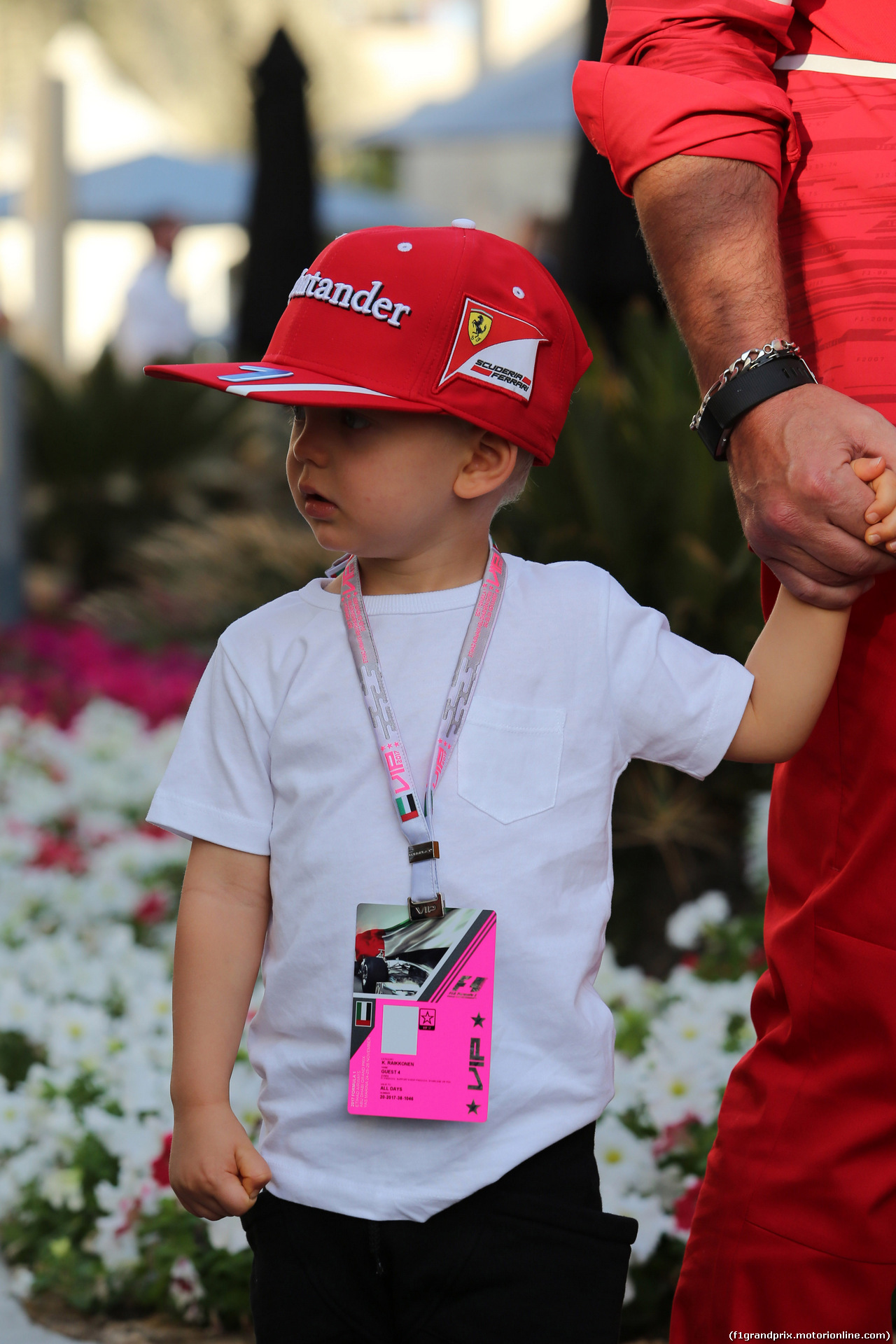 GP ABU DHABI, 25.11.2017 - Prove Libere 3, Robin Raikkonen (FIN) son of Kimi Raikkonen (FIN) Ferrari SF70H