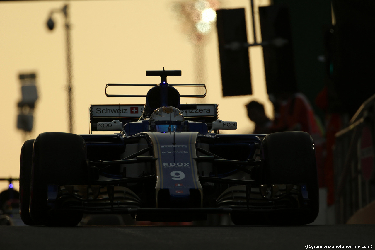 GP ABU DHABI, 25.11.2017 - Qualifiche, Marcus Ericsson (SUE) Sauber C36