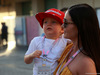 GP ABU DHABI, 25.11.2017 - Qualifiche, Robin Raikkonen (FIN) son of Kimi Raikkonen (FIN) Ferrari SF70H e Minttu Raikkonen, wife of Kimi Raikkonen (FIN)