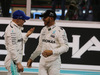 GP ABU DHABI, 25.11.2017 - Qualifiche, Valtteri Bottas (FIN) Mercedes AMG F1 W08 pole position e 2nd place Lewis Hamilton (GBR) Mercedes AMG F1 W08