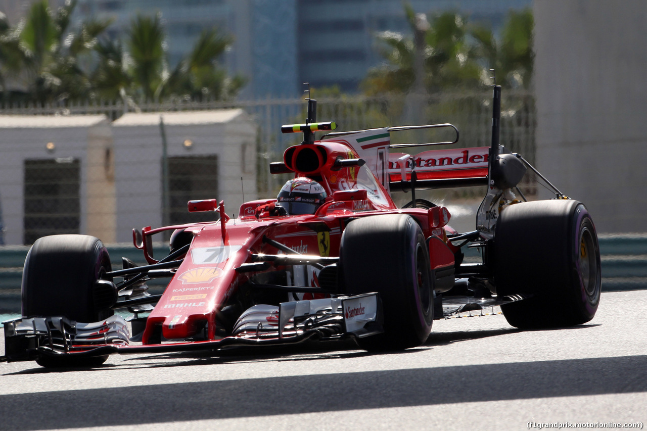 GP ABU DHABI, 24.11.2017 - Prove Libere 1, Kimi Raikkonen (FIN) Ferrari SF70H