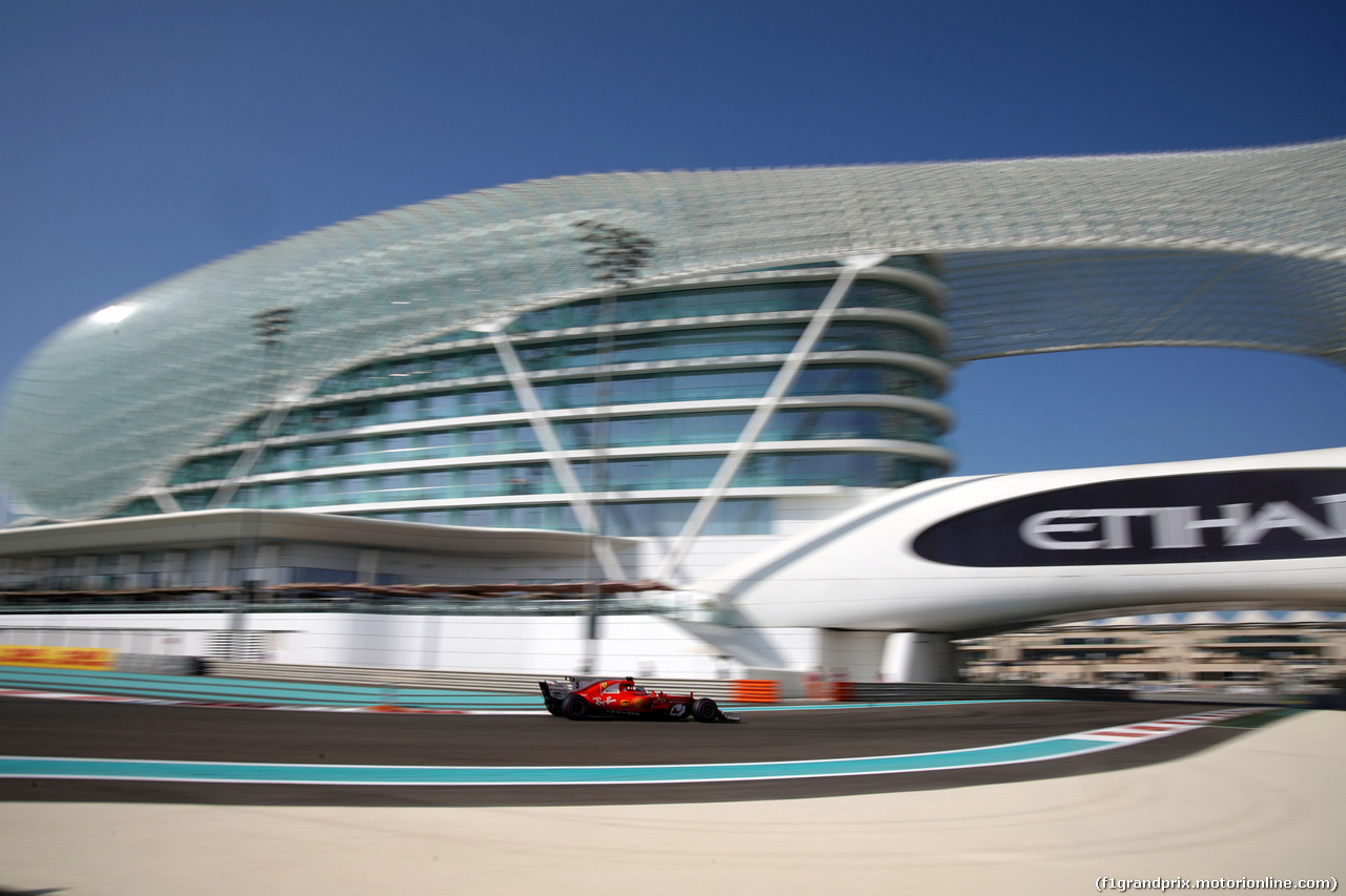 GP ABU DHABI, 24.11.2017 - Prove Libere 1, Sebastian Vettel (GER) Ferrari SF70H