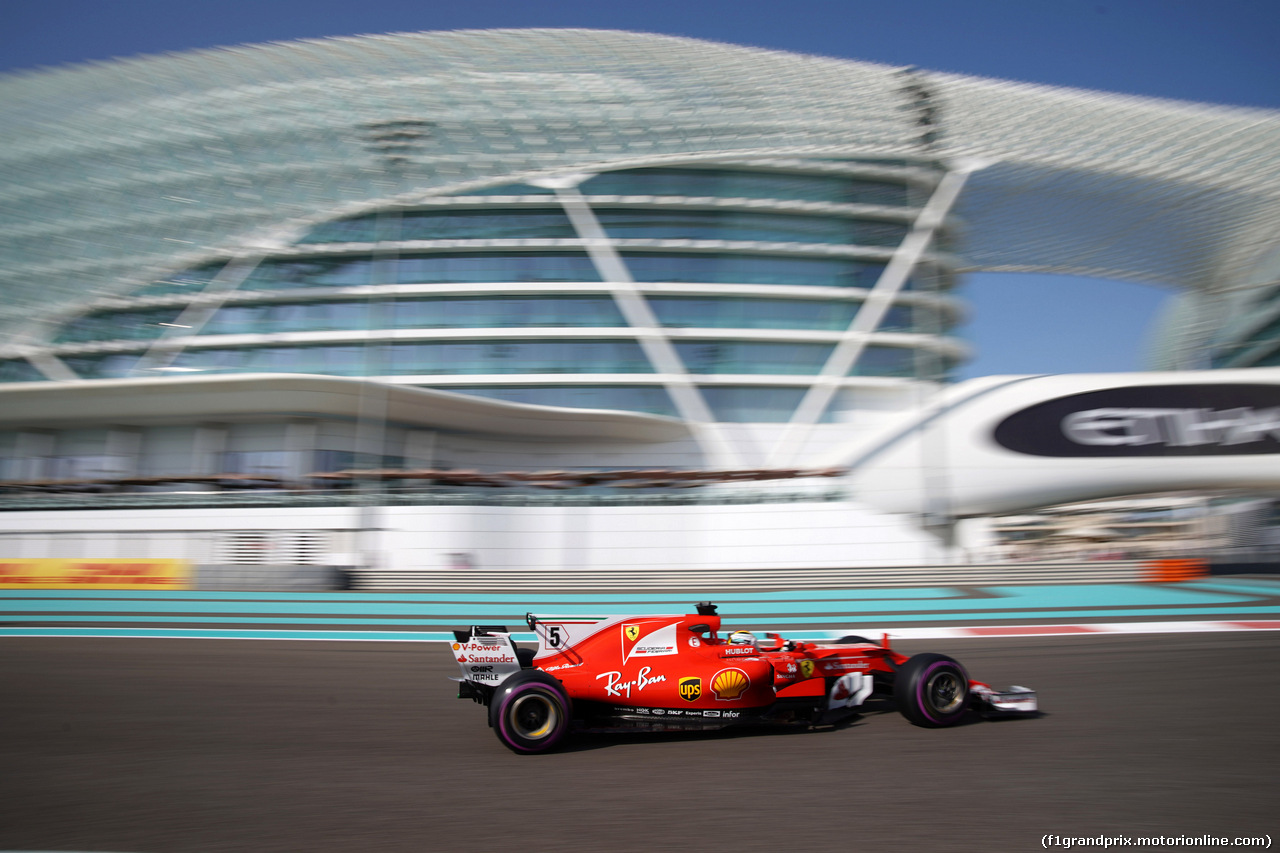 GP ABU DHABI, 24.11.2017 - Prove Libere 1, Sebastian Vettel (GER) Ferrari SF70H