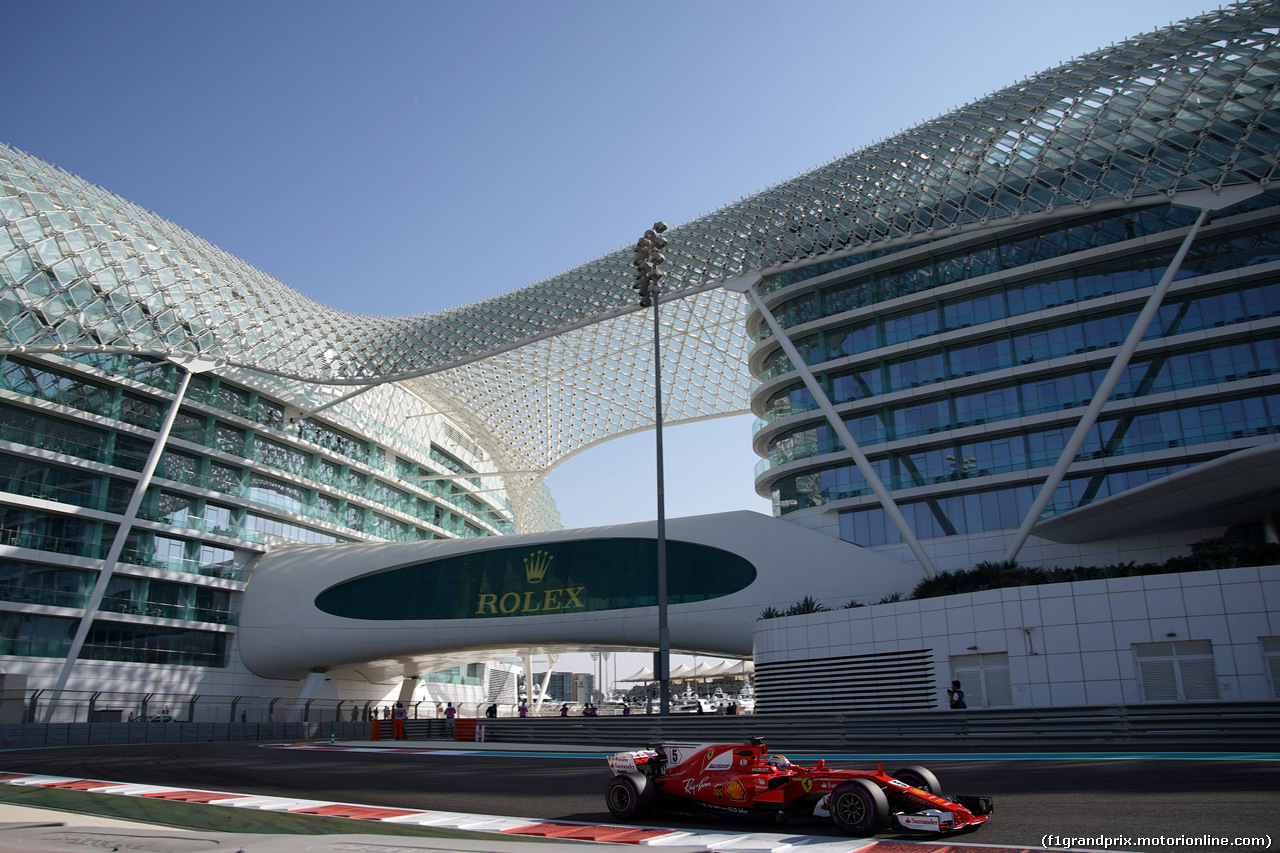 GP ABU DHABI, 24.11.2017 - Prove Libere 1, Sebastian Vettel (GER) Ferrari SF70H