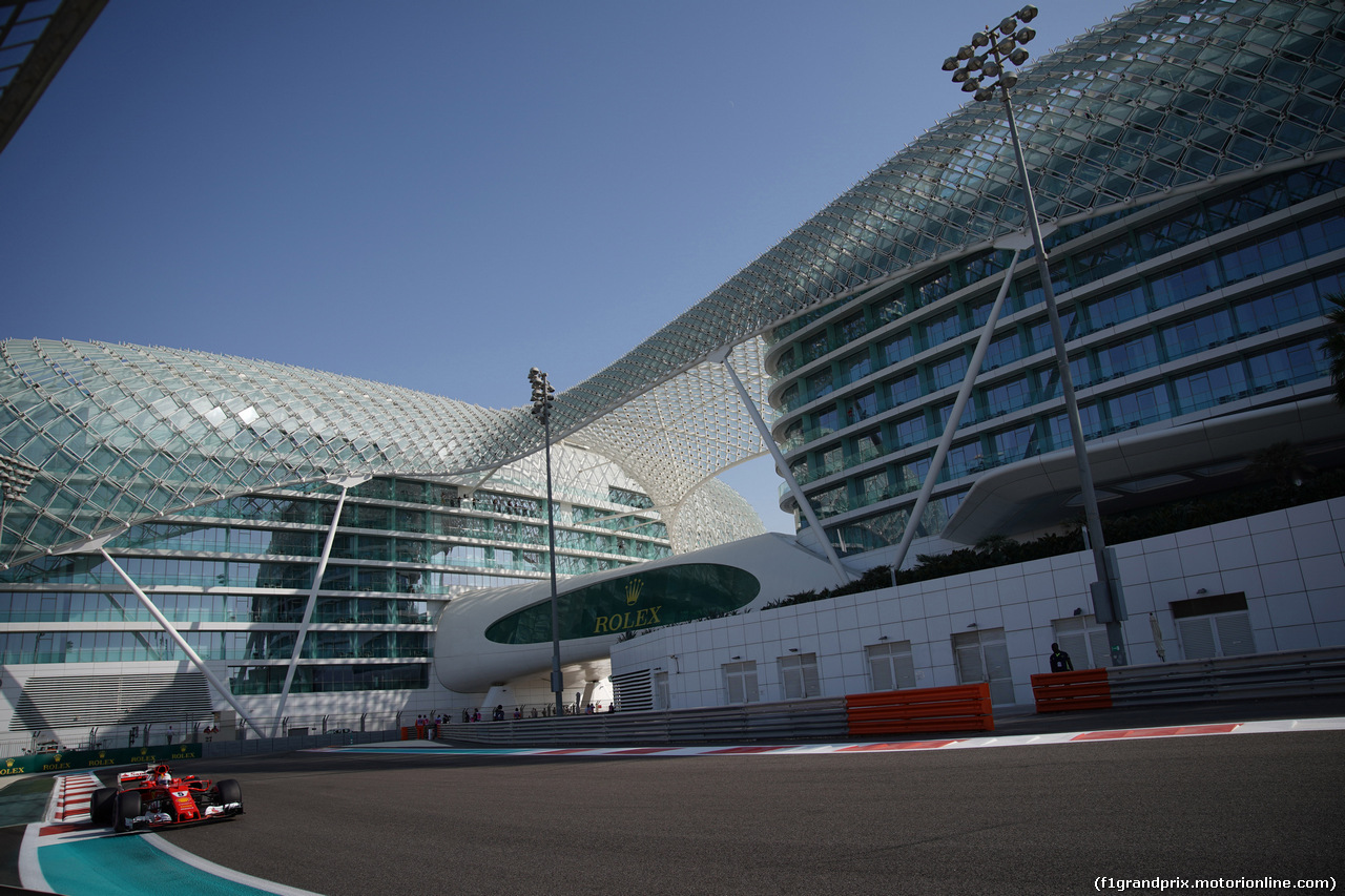 GP ABU DHABI, 24.11.2017 - Prove Libere 1, Sebastian Vettel (GER) Ferrari SF70H