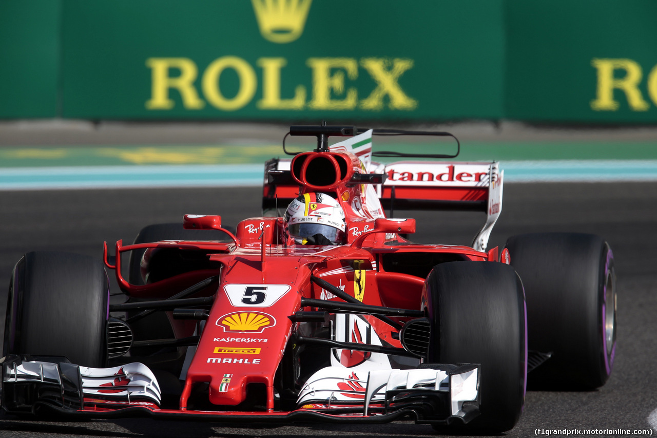 GP ABU DHABI, 24.11.2017 - Prove Libere 1, Sebastian Vettel (GER) Ferrari SF70H