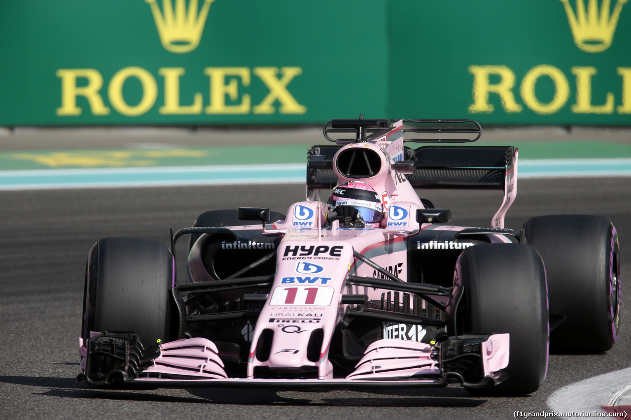 GP ABU DHABI, 24.11.2017 - Prove Libere 1, Sergio Perez (MEX) Sahara Force India F1 VJM010