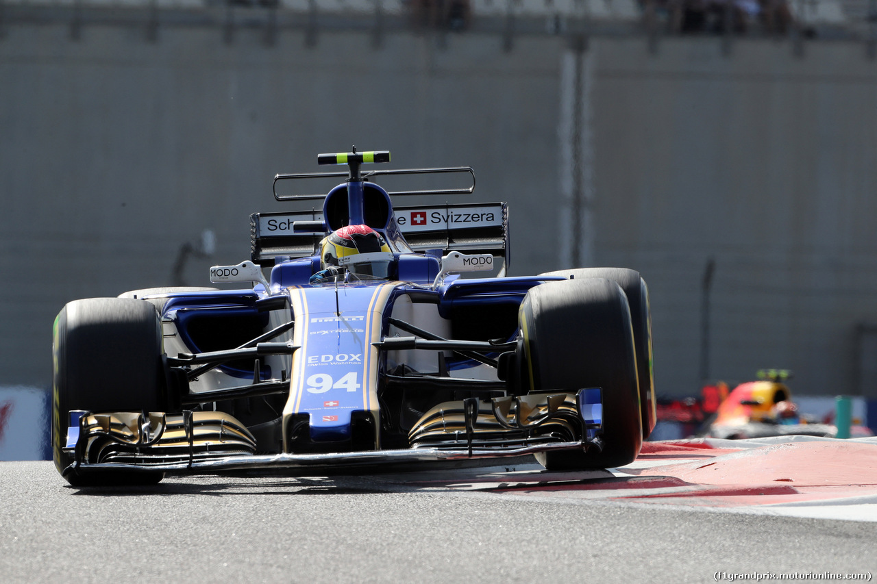 GP ABU DHABI, 24.11.2017 - Prove Libere 1, Pascal Wehrlein (GER) Sauber C36