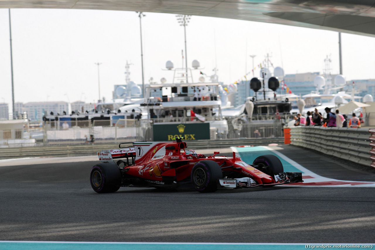 GP ABU DHABI, 24.11.2017 - Prove Libere 1, Kimi Raikkonen (FIN) Ferrari SF70H