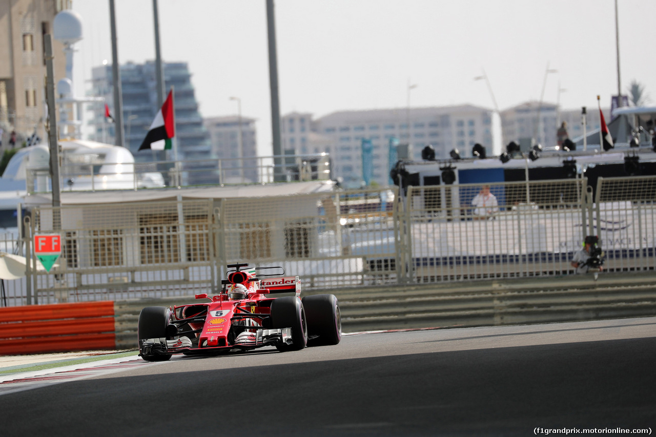 GP ABU DHABI, 24.11.2017 - Prove Libere 1, Sebastian Vettel (GER) Ferrari SF70H