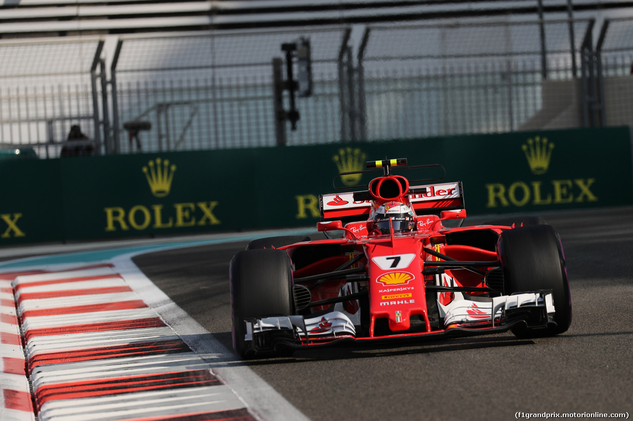 GP ABU DHABI, 24.11.2017 - Prove Libere 1, Kimi Raikkonen (FIN) Ferrari SF70H