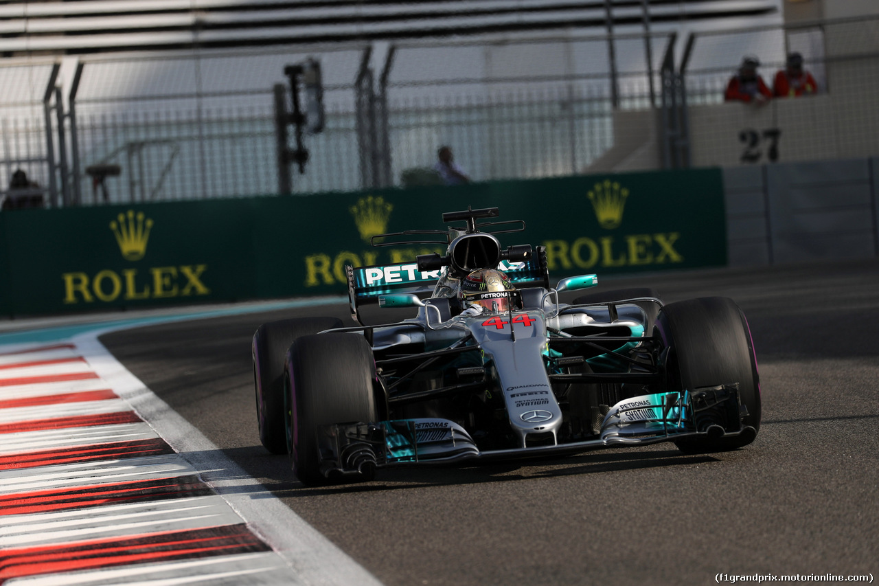 GP ABU DHABI, 24.11.2017 - Prove Libere 1, Lewis Hamilton (GBR) Mercedes AMG F1 W08