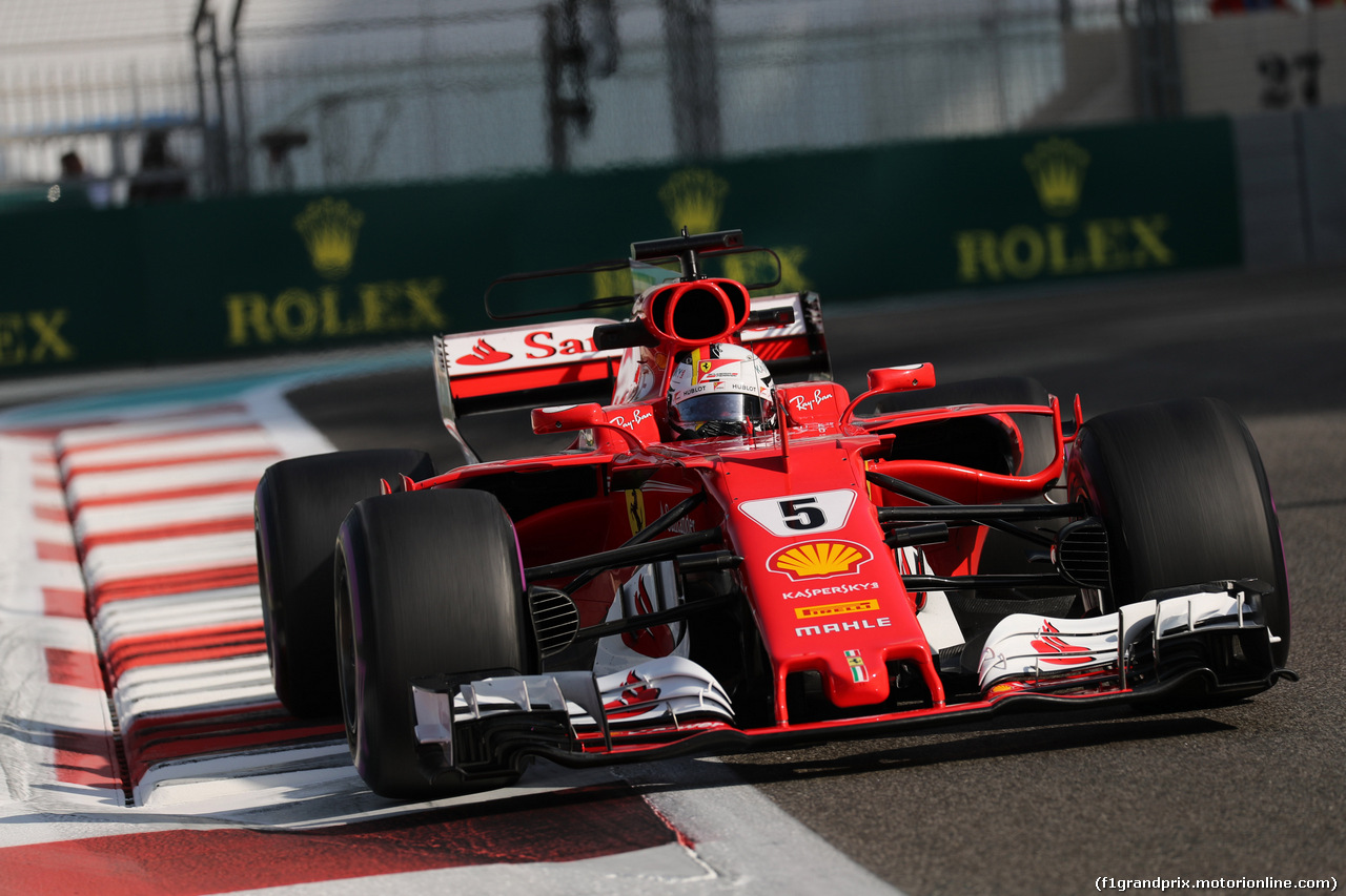 GP ABU DHABI, 24.11.2017 - Prove Libere 1, Sebastian Vettel (GER) Ferrari SF70H