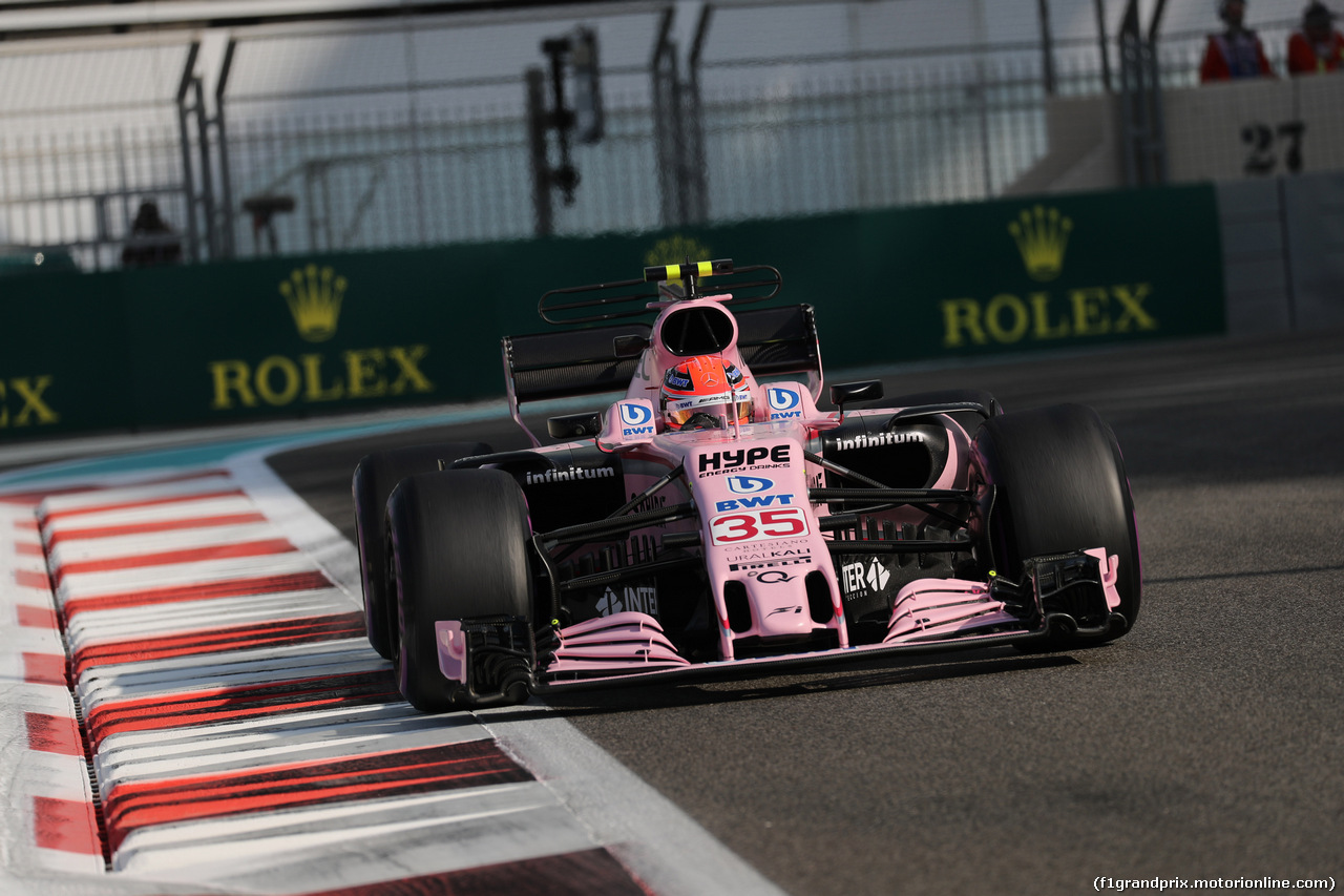 GP ABU DHABI, 24.11.2017 - Prove Libere 1, George Russell (GBR) Test Driver, Sahara Force India F1 VJM010