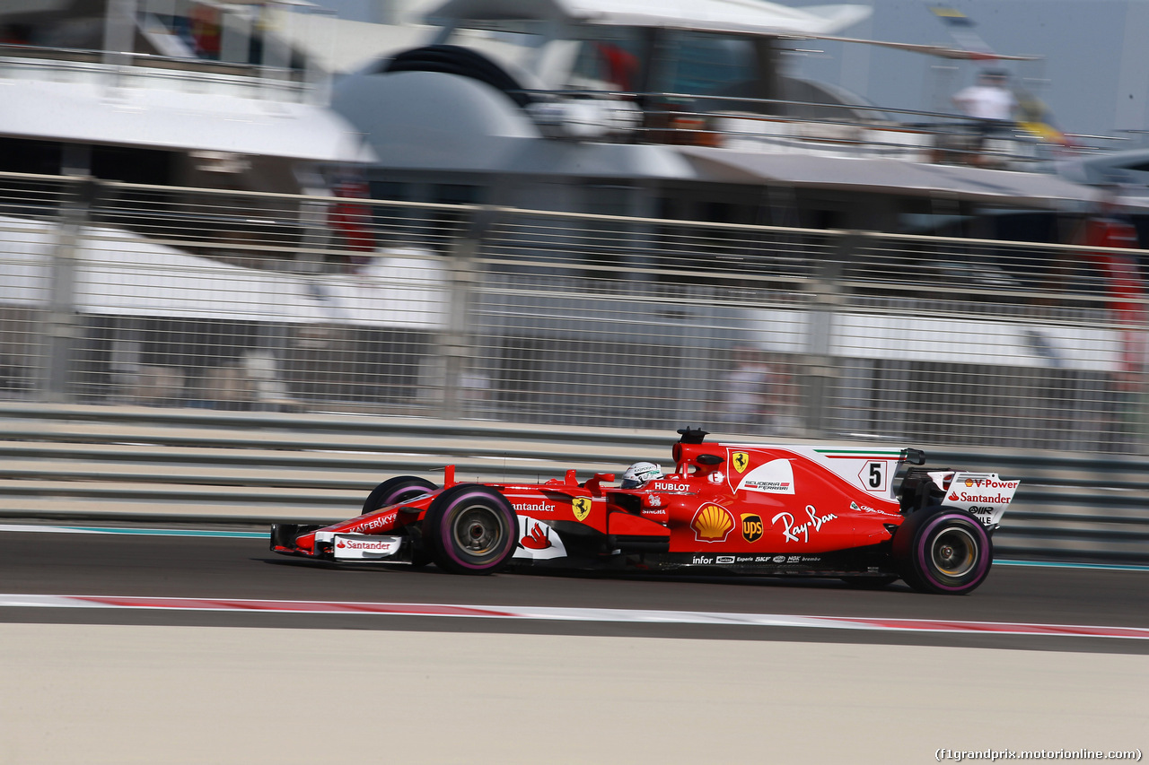GP ABU DHABI, 24.11.2017 - Prove Libere 1, Sebastian Vettel (GER) Ferrari SF70H