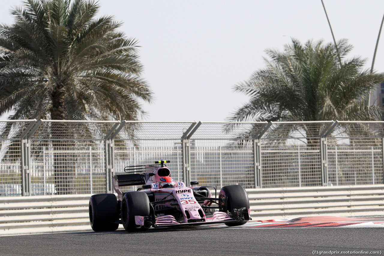GP ABU DHABI, 24.11.2017 - Prove Libere 1, George Russell (GBR) Test Driver, Sahara Force India F1 VJM010