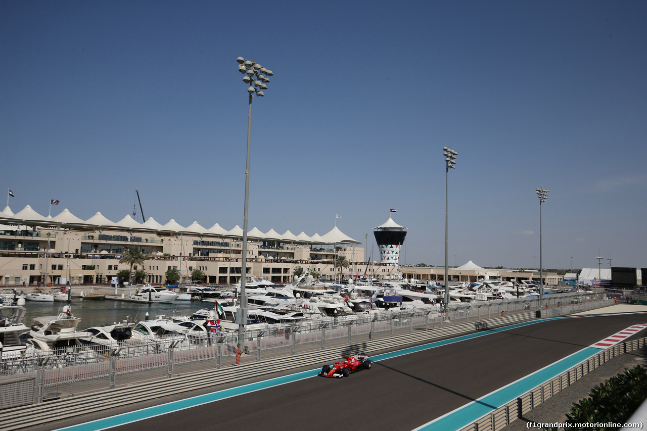 GP ABU DHABI, 24.11.2017 - Prove Libere 1, Kimi Raikkonen (FIN) Ferrari SF70H