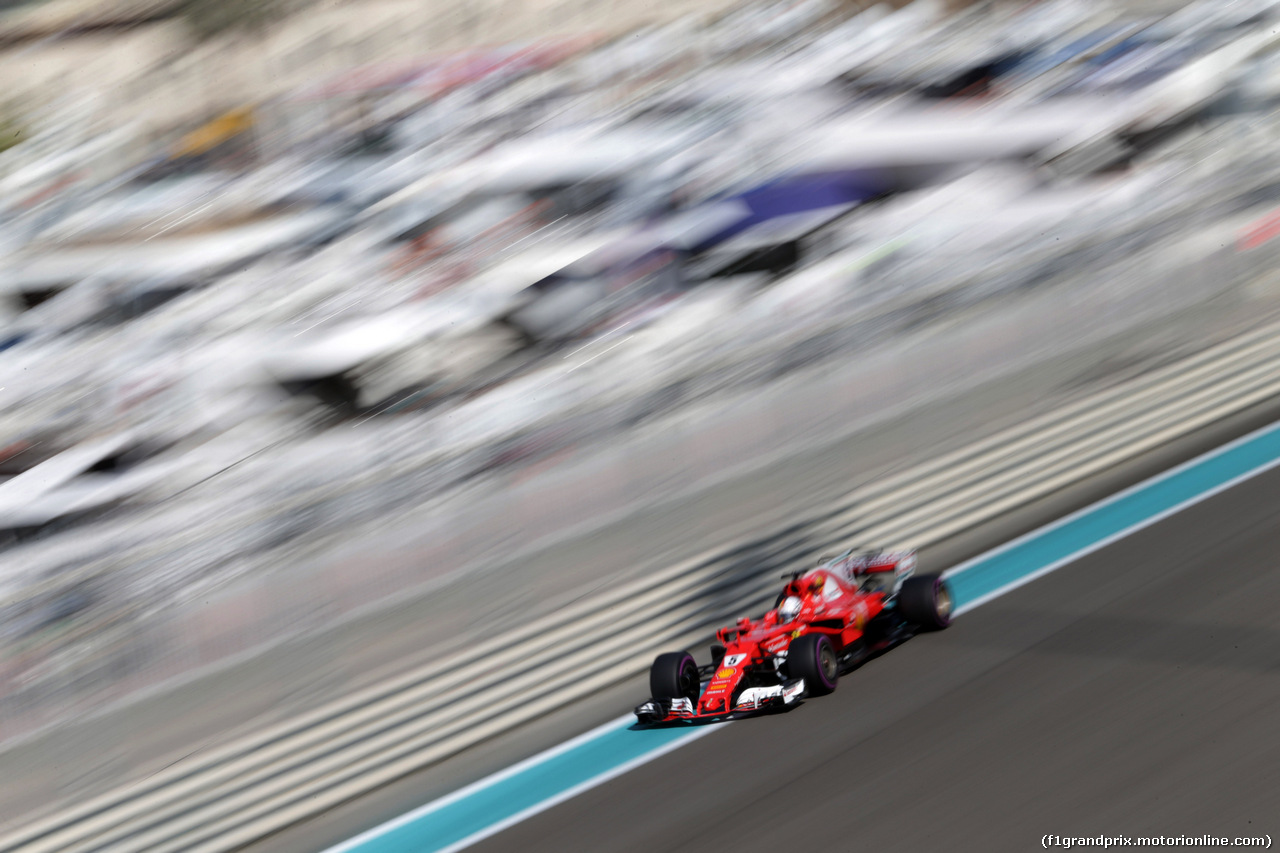 GP ABU DHABI, 24.11.2017 - Prove Libere 1, Sebastian Vettel (GER) Ferrari SF70H