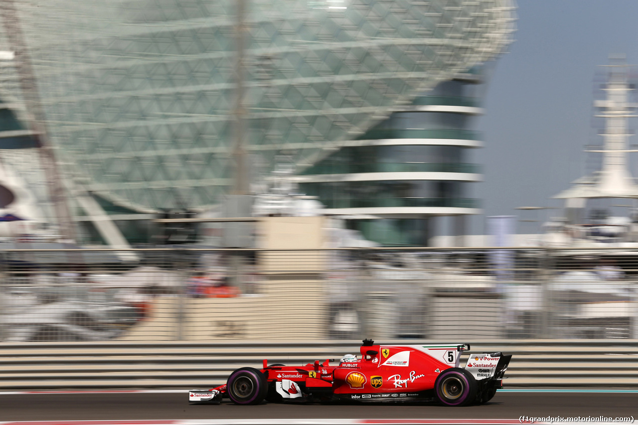 GP ABU DHABI, 24.11.2017 - Prove Libere 1, Sebastian Vettel (GER) Ferrari SF70H