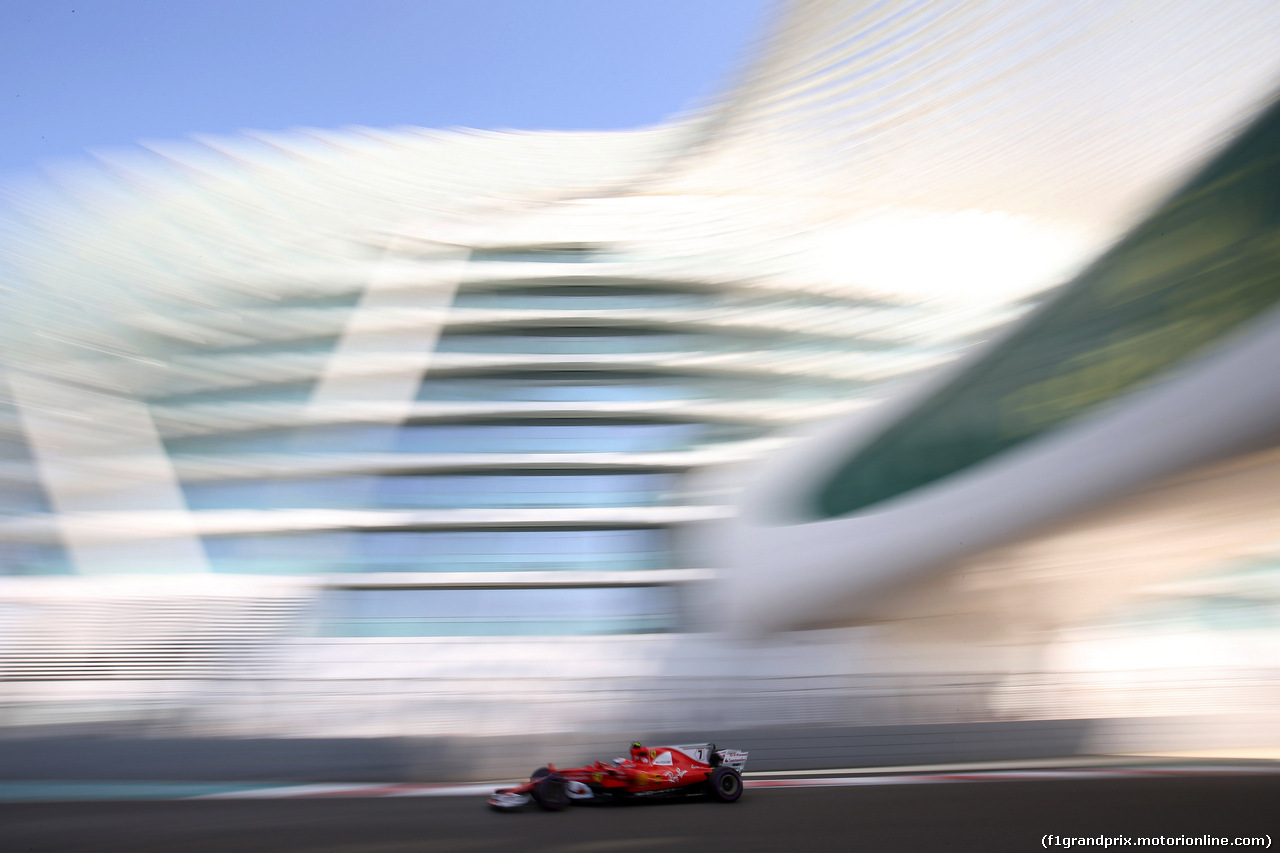 GP ABU DHABI, 24.11.2017 - Prove Libere 1, Kimi Raikkonen (FIN) Ferrari SF70H