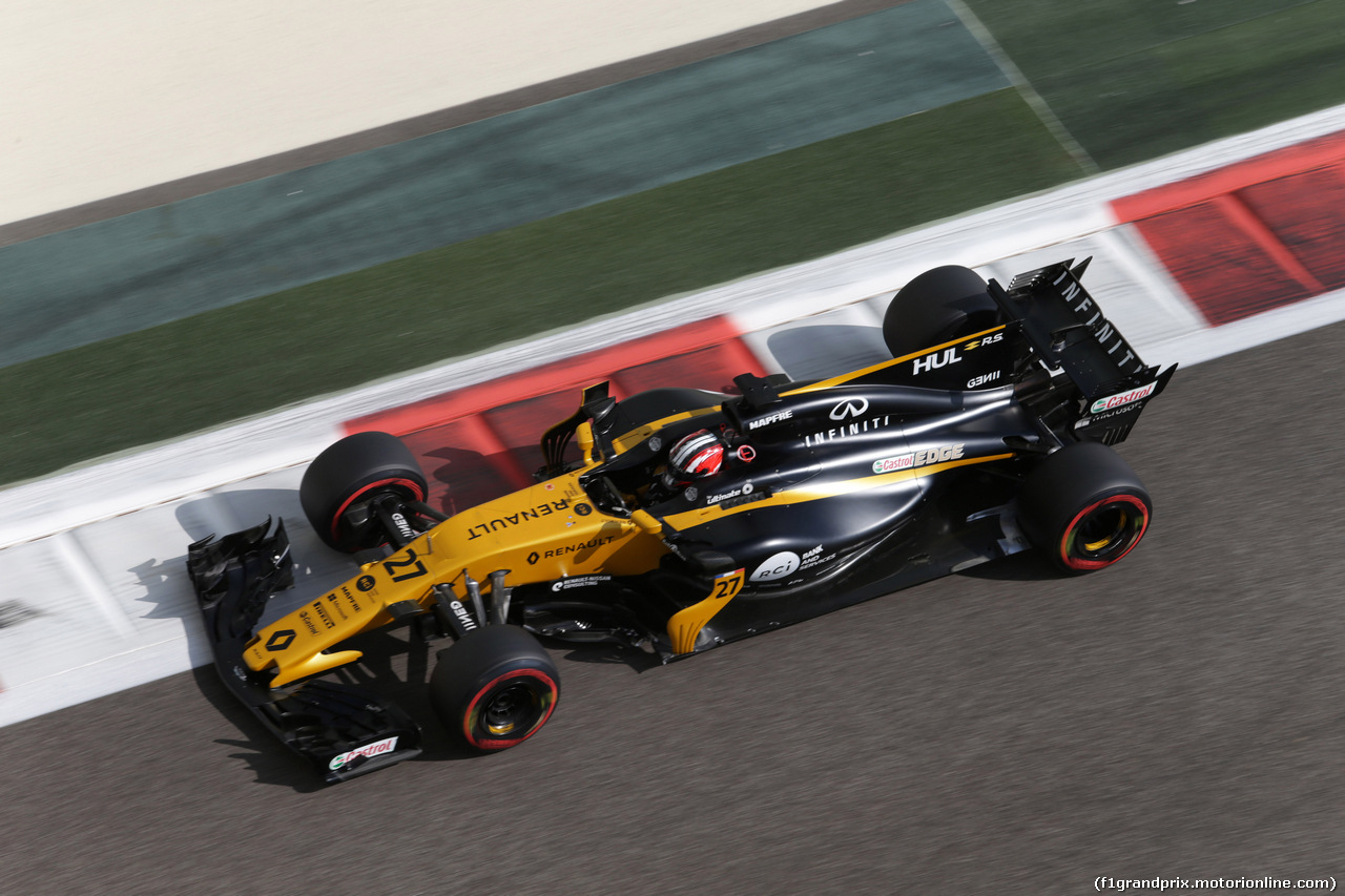 GP ABU DHABI, 24.11.2017 - Prove Libere 1, Nico Hulkenberg (GER) Renault Sport F1 Team RS17