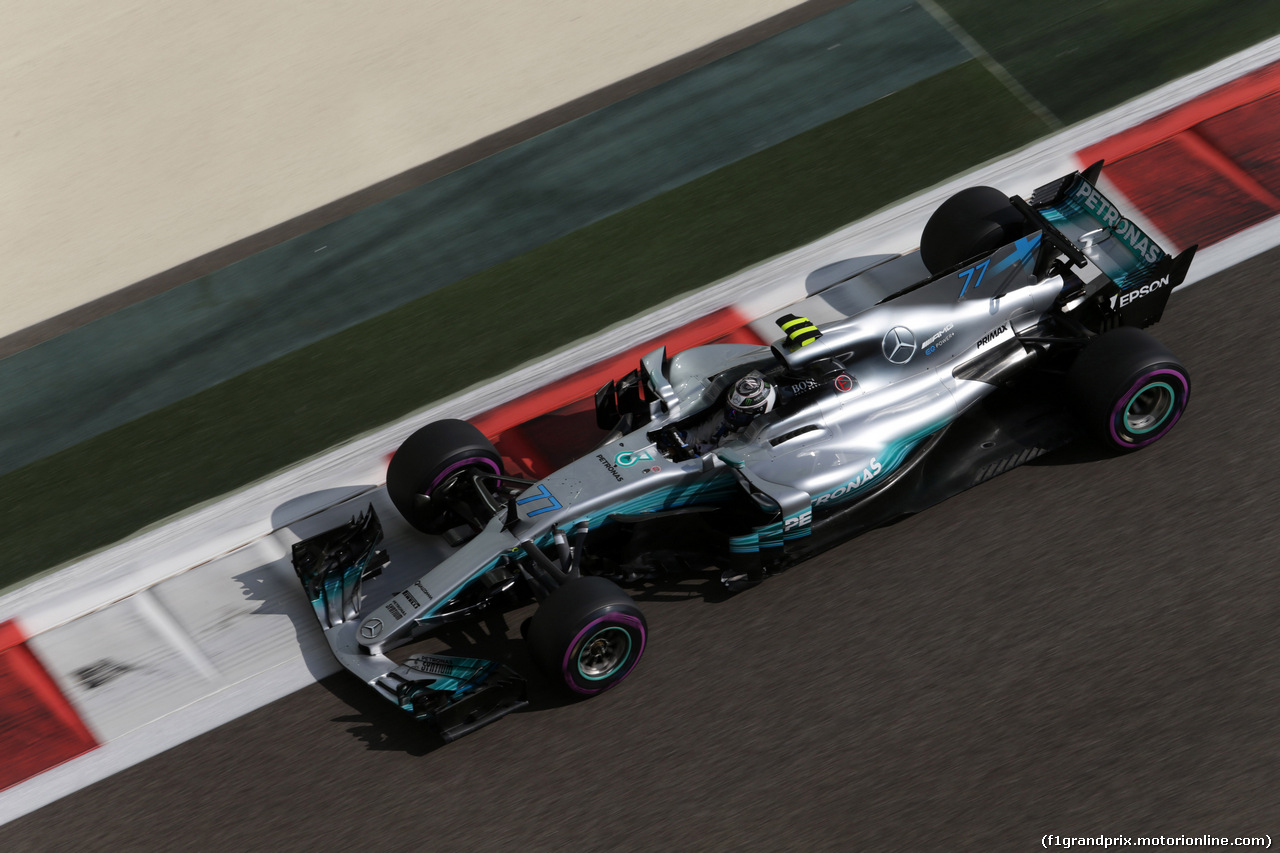 GP ABU DHABI, 24.11.2017 - Prove Libere 1, Valtteri Bottas (FIN) Mercedes AMG F1 W08