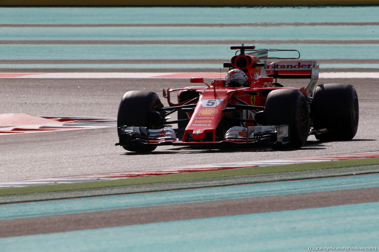 GP ABU DHABI, 24.11.2017 - Prove Libere 1, Sebastian Vettel (GER) Ferrari SF70H